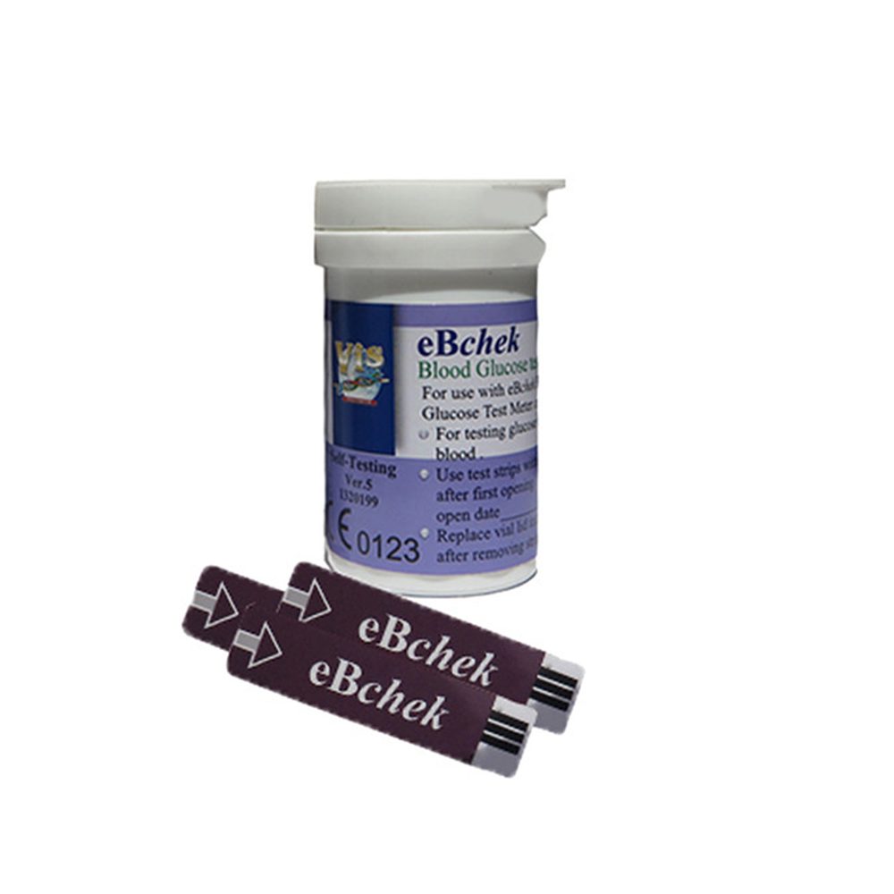 نوار تست قند خون ای بی چک EBCHEK بسته 50 عددی