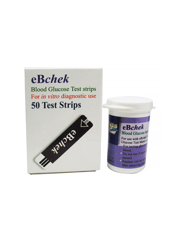 نوار تست قند خون ای بی چک EBCHEK بسته 50 عددی