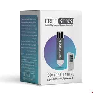 نوار تست قند خون FREESENS بسته 50 عددی