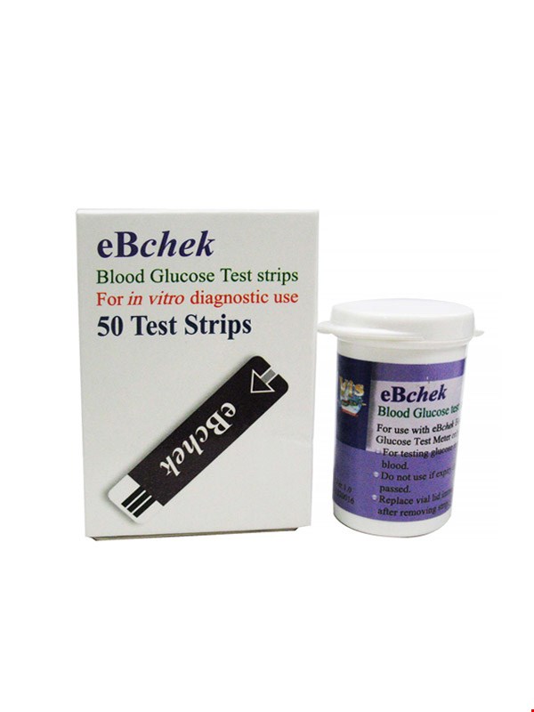 نوار تست قند خون ای بی چک EBCHEK بسته 50 عددی